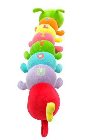 Sevimli Oyuncak Renkli Tırtıl 65cm. Peluş Oyuncak Tırtıl