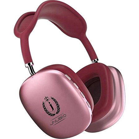 Jnuobi A-9 Kablosuz Kulak Üstü Mikrofonlu Bluetooth Kulaklık FM /TF Kırmızı