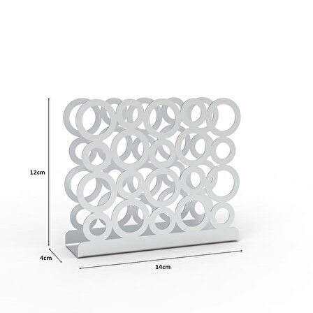 Modern Halka Tasarımıyla Zarif Sofralar: Gümüş Renk Metal Peçetelik