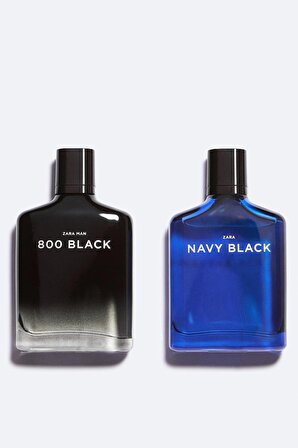 ZARA NAVY BLACK + ZARA MAN 800 BLACK EAU DE TOILETTE 2X100 ML İNDİRİMSEHRİ