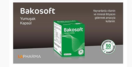 Bakosoft Hayvanlarda Vitamin Ve Mineral Yumuşak 50 Kapsül