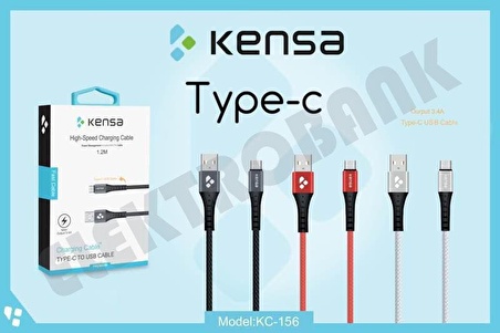 TYPE-C 3.4A 1.SINIF HIZLI USB KABLO