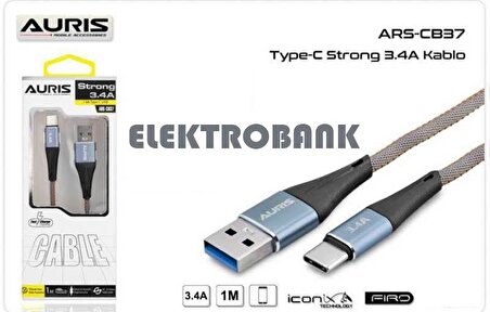 TYPE-C STRONG 3.4A AURIS 1.KALİTE USB KABLO