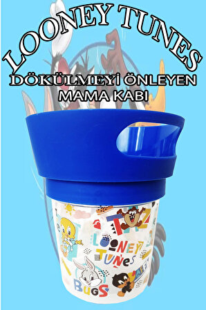 Dökülmeyi Önleyen Atıştırma Bardağı - Çocuk Beslenme Mama Kabı Looney Tunes