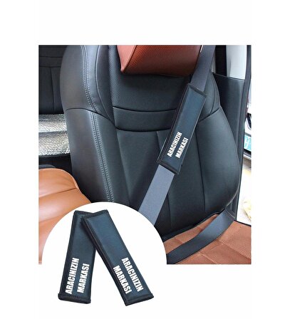 Kia Sportage emniyet kemeri uyumlu deri kılıf - araç markası baskılı 2adet araca özel