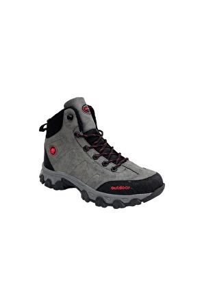 Soğuk Geçirmez Unisex Uzun Outdoor Trekking Bot Ayakkabı GRİ