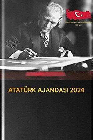 Her Güne Atatürk - 2024 Atatürk Ajandası (CİLTLİ)