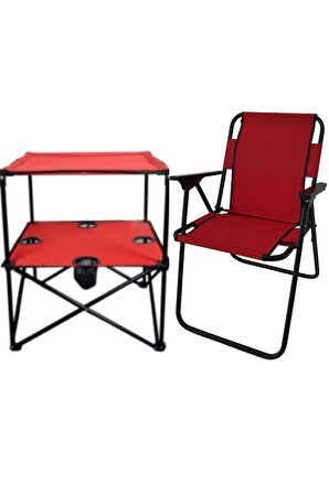 met35 Katlanır Masa + 1 Adet Piknik Sandalyesi