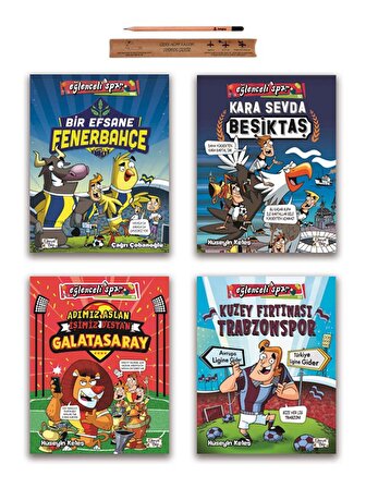 Eğlenceli Bilgi Dört Büyükler Seti 4 Kitap - Fenerbahçe Galatasaray Beşiktaş Trabzonspor