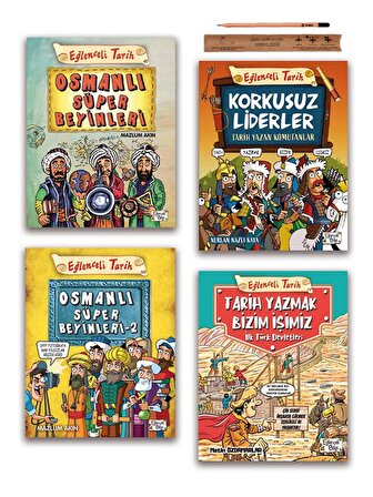 Eğlenceli Bilgi Osmanlı Süper Beyinleri - Korkusuz Liderler - Tarih Yazmak Bizim İşimiz Set 4 Kitap