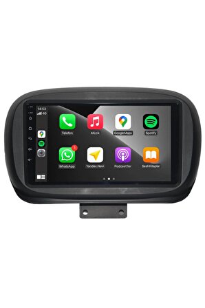 Fiat 500X Android Carplay Multimedya 2014-2022 4GB RAM + 64Gb Hafıza + 8 Çekirdek