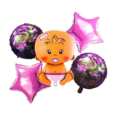 Hoş Geldin Bebek 5 li Set Folyo Balon