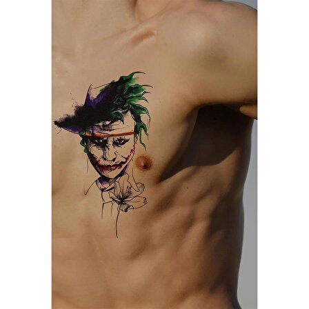 Dark Joker Geçici Dövme Tattoo
