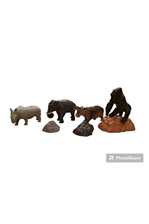 Safari hayvanlar alemi hayvan figürleri 9 parçalı