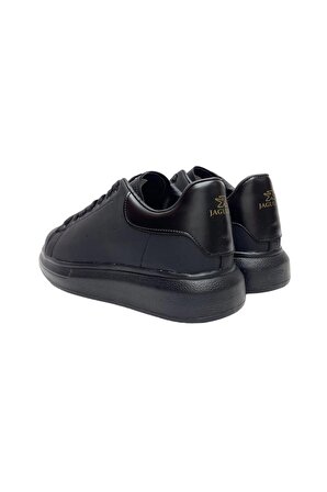 Unisex Yüksek Taban Günlük Spor Sneaker Ayakkabı Siyah