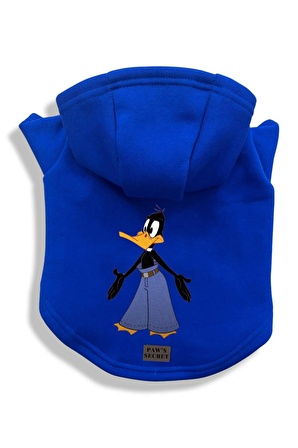 Köpek Kıyafeti Köpek Sweatshirt Hoodie Köpek Ürünleri Kedi Kıyafeti - Süper Daffy Duck