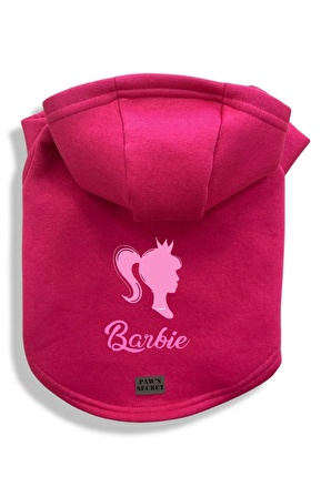 Köpek Kıyafeti Köpek Sweatshirt Hoodie Köpek Ürünleri Kedi Kıyafeti - Barbie Yazılı