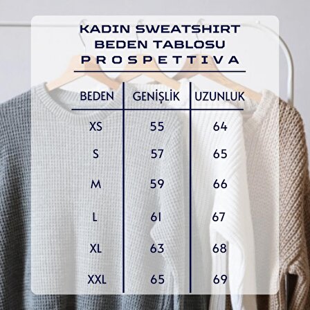 PROSPETTIVA KADIN LACİVERT OVERSIZE KALIN İÇİ POLARLI LOS ANGELES 1992 SYMBOL SWEATSHIRT