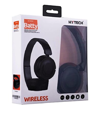 HYTECH HY-XBX44 BATTY TF Kart Özellikli Siyah Bluetooth Kafaüstü Kulaklık