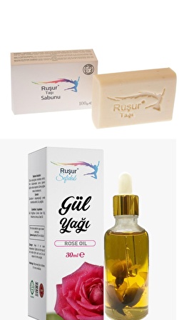 1 ADET RUŞUR TAŞI SABUNU VE 1 ADET GÜL YAĞI 30ML