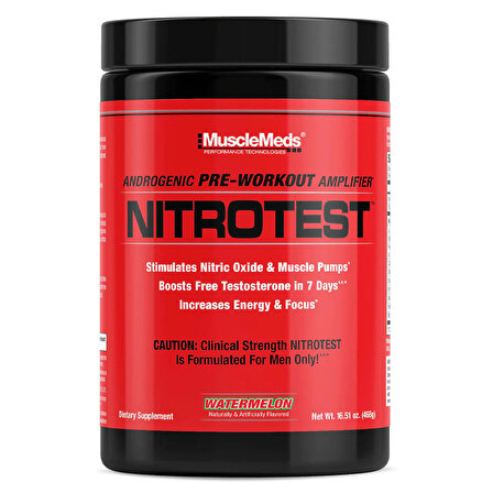 MuscleMeds Nitrotest, Androgenic PreWorkout