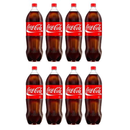 Coca Cola 2 litre x 8 Adet