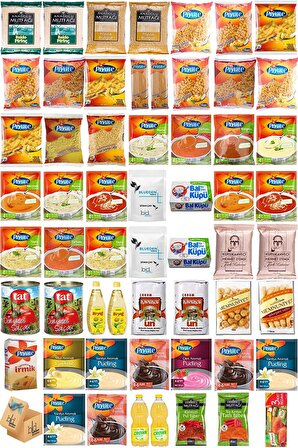 Blueden Ramazan Paketi Kumanya Erzak Gıda Yardım Kolisi 58 Parça 43 nolu Paket