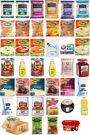Blueden Ramazan Paketi Kumanya Erzak Gıda Yardım Kolisi 39 Parça 83 nolu Paket