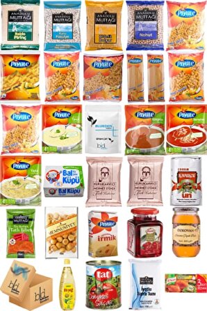 Blueden Ramazan Paketi Kumanya Erzak Gıda Yardım Kolisi 30 Parça 89 nolu Paket