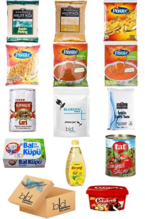 Blueden Ramazan Paketi Kumanya Erzak Gıda Yardım Kolisi 13 Parça 94 nolu Paket