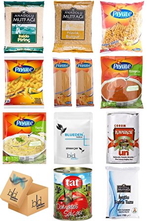 Blueden Ramazan Paketi Kumanya Erzak Gıda Yardım Kolisi 12 Parça 99 nolu Paket