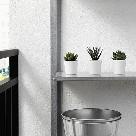 IKEA Fejka Kaktüs 3 Lü Set 6 Cm Yapay Bitki Çiçek Saksılı Kaktüs