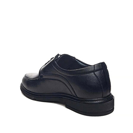 Kngl Suni Deri Erkek Cilt Siyah Klasik Baba Ayakkabısı Kundura Ayakkabı