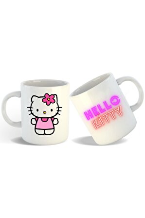 Hello Kitty Tasarımlı Kupa Bardak, Çay-Kahve-Çorba Kupası