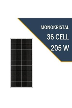205 Watt Monokristal Güneş Paneli