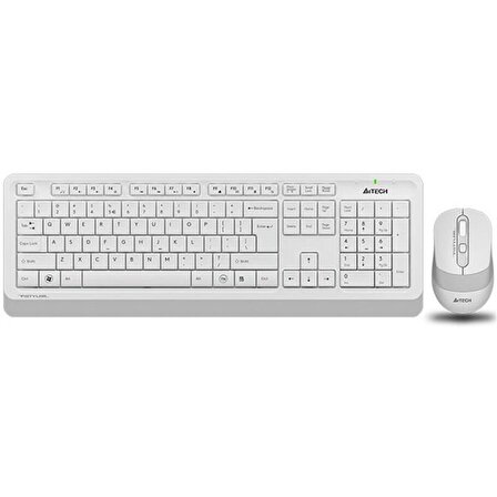 A4 Tech Fg1010 Beyaz Q Mm 2.4G Kablosuz Klavye Mouse Set