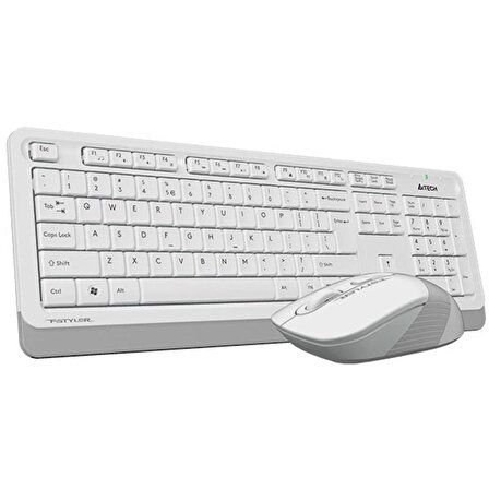 A4 Tech Fg1010 Beyaz Q Mm 2.4G Kablosuz Klavye Mouse Set