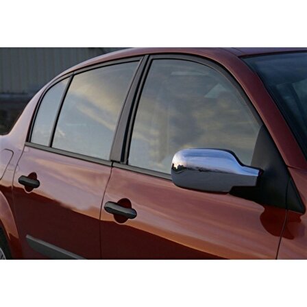 WOC Chrome Renault Scenic 2 Krom Ayna Kapağı 2003-2009 2 Parça Abs Krom