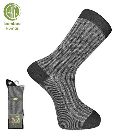 Pro Çorap Gence Bambu Erkek Çorabı Antrasit (17101-R3)