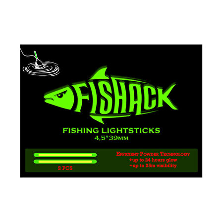 Fishack Powder Balıkçı Fosfor Çiftli 45*39mm