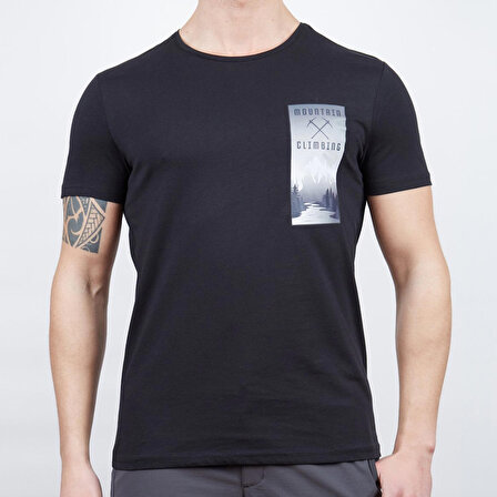 Alpinist Lex Erkek T-Shirt Siyah S (600606)
