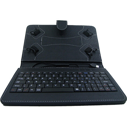 Ergotech 7 Micro Usb 5 Pin Tablet Kılıfı Klavyeli Siyah