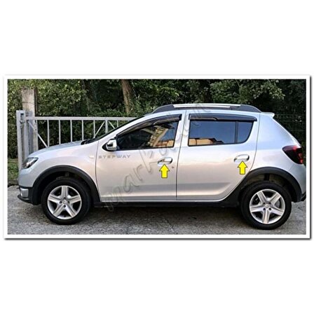 WOC Chrome Dacia Sandero Krom Kapı Kolu 2013 Sonrası 4 Kapı Paslanmaz Çelik