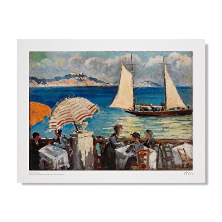 Mehmet Ali Laga – Peyzaj – Deniz ve Yelkenli (Poster)
