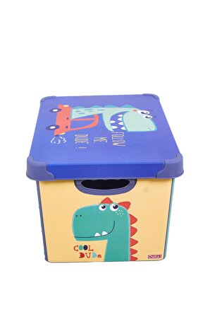  QUTU Style Box Dude Dekoratif Oyuncak Kutusu Seti - 17 ve 20 L