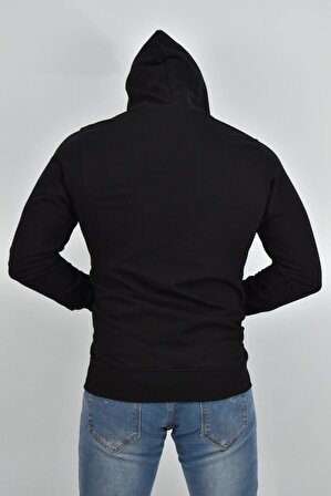 ZİDAN 4657  KAPŞONLU SWEATSHIRT- KANGURU CEPLİ BASİC