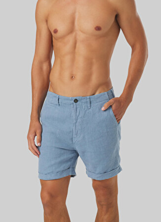 Mr. Mood Normal Bel Standart Mavi Erkek Bermuda Şort Mr Tanger Shorts