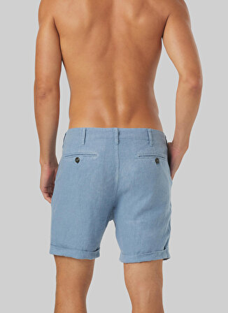 Mr. Mood Normal Bel Standart Mavi Erkek Bermuda Şort Mr Tanger Shorts