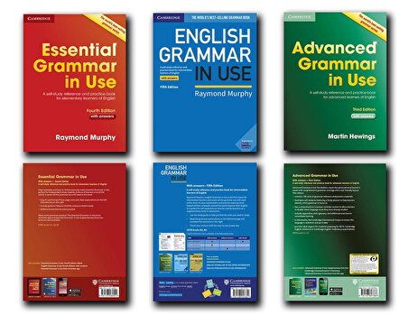 Cambridge Essential Grammar In Use + English Grammar In Use + Advanced Grammar In Use + With Answers + 3 Cd