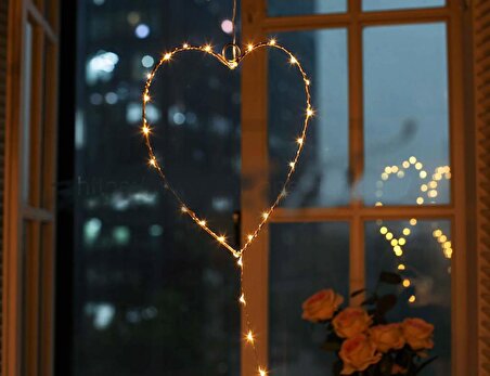 Metal Kalpli Perde LED Işıklar, Yılbaşı Parti Süs Işıkları, Ev Bahçe Dükkan Dekorasyon Günışığı 